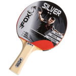 fox tt tafeltennisbat silver 2 star 23 cm hout rubber blank rood 447911 1597398551