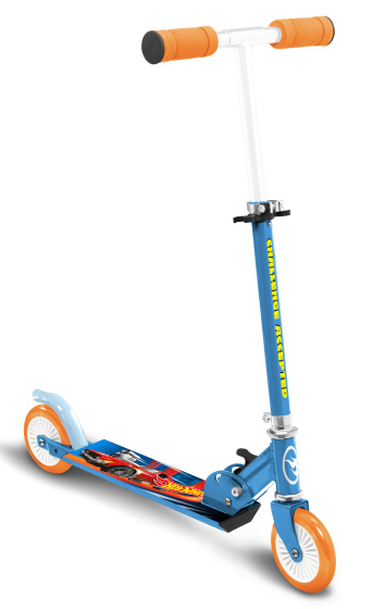 stamp 2 wiel kinderstep hot wheels opvouwbaar voetrem blauw 1019680 1680705347