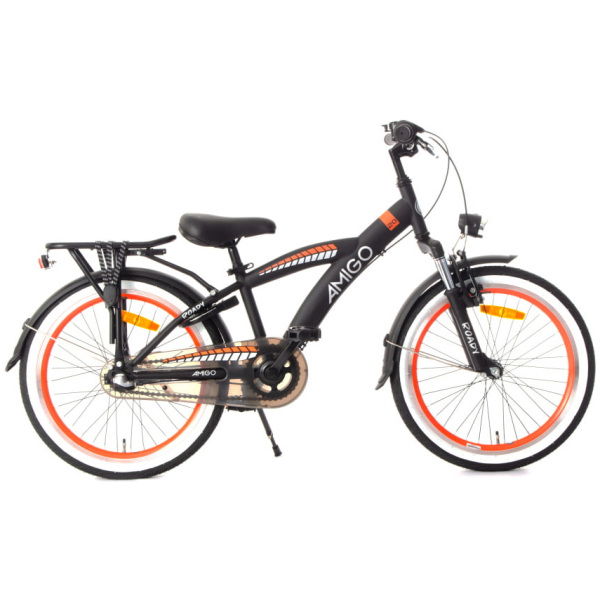 amigo roady 20 inch 275 cm jongens 3v terugtraprem zwart oranje 1023567 20231030140515