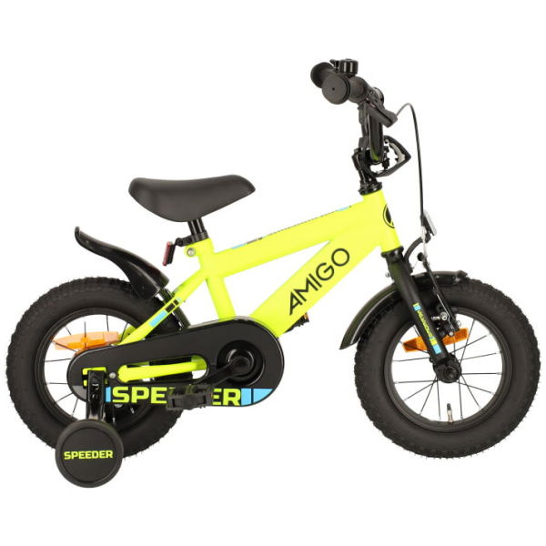 amigo speeder 12 inch 215 cm jongens terugtraprem geel zwart 1021802 20230815094702