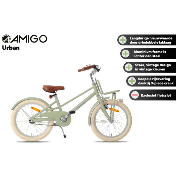 amigo urban 18 inch 27 cm meisjes terugtraprem groen 2 1023556 20240410151136