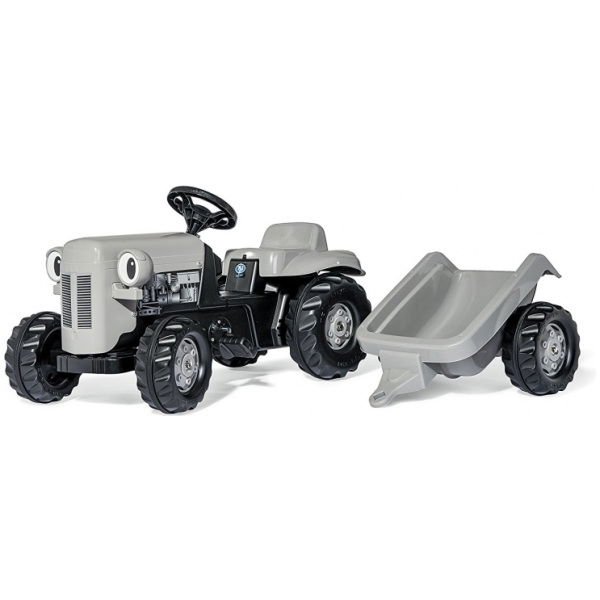 rolly toys traptractor rollykid litlle grey fergie junior grijs 176097