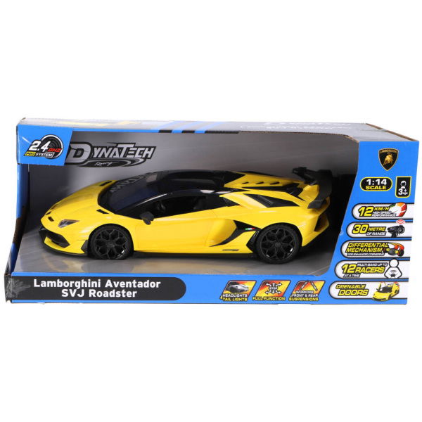 Overige Merken Rc Lamborghini Aventador 1:14 + Licht Geel - Afbeelding 1