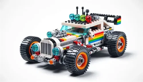 Auto-van-bouwblokjes