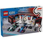 Lego City 60444 F1 Garage Met Mercedes-Amg En Alpine Auto'S
