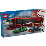 Lego City 60445 F1 Truck Met Rb20 En Amr24 F1 Auto'S