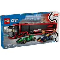 Lego City 60445 F1 Truck Met Rb20 En Amr24 F1 Auto'S