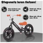 amigo hopper loopfiets 12 inch junior matzwart 2 1034083 20250110142017