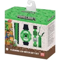 Minecraft Accutime Minecraft Horloge Cadeau Set Groen/Zwart