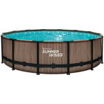 Summer Waves Zwembad Elite Frame 427 X 107 Cm Light Oak