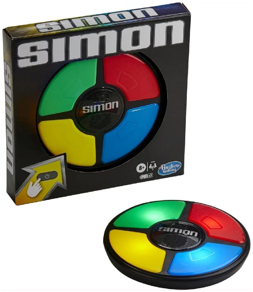 5010993686179_0.jpg Hasbro Gaming Simon Classic + Licht En Geluid - Afbeelding 1