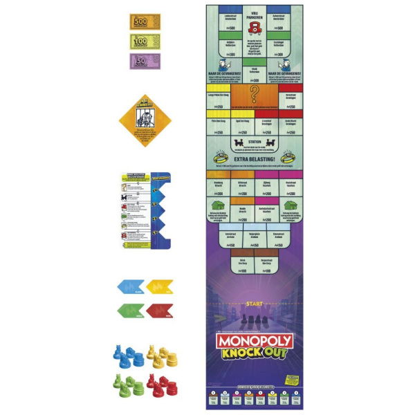 Hasbro Gaming Monopoly Knockout - Afbeelding 4