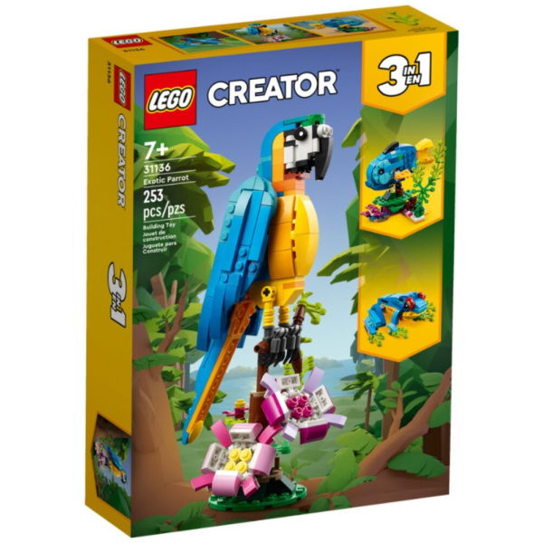 Lego Creator 31136 3In1 Exotische Papegaai - Afbeelding 1