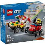 Lego City 60458 Pizzabestelwagen Vs Brandweerauto
