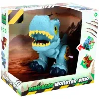 Dinobase Dino + Licht En Geluid Blauw