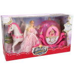 Overige Merken Prinses Pop Met Paardenkoets + Licht