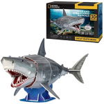 National Geographic 3D Puzzel Witte Haai 72 Stukjes