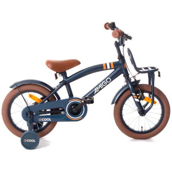 amigo 2cool 14 inch 24 cm jongens terugtraprem blauw 1023538 20231030165455