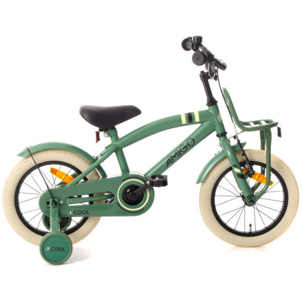 amigo 2cool 14 inch 24 cm jongens terugtraprem groen 1023539 20231030165511