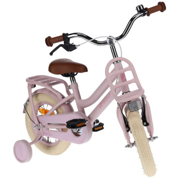 amigo bella 12 inch 21 cm meisjes terugtraprem roze 3 1022206 20230907140053