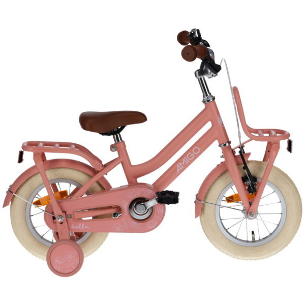 amigo bella 12 inch 21 cm meisjes terugtraprem zalmroze 1022207 20230907140232