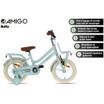 amigo bella 14 inch 24 cm meisjes terugtraprem groen 2 1022211 20240605085628