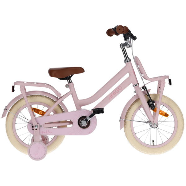 amigo bella 14 inch 24 cm meisjes terugtraprem roze 1022209 20230907140953