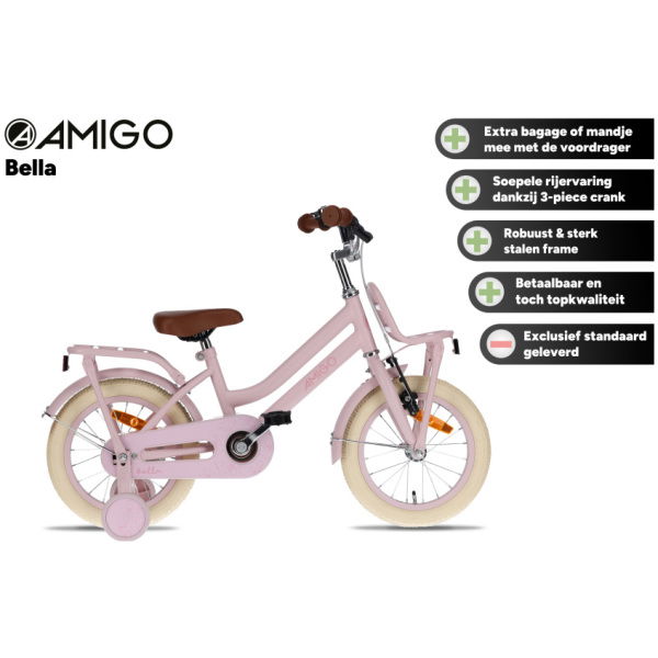 amigo bella 16 inch 26 cm meisjes terugtraprem roze 2 1022212 20240605085805 1