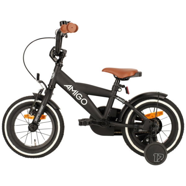 amigo explorer 12 inch 20 cm jongens terugtraprem zwart wit 2 1021774 20230815152246 1