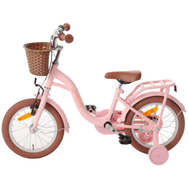 amigo fairy 14 inch 22 cm meisjes terugtraprem zalmroze 2 1023552 20231215144826