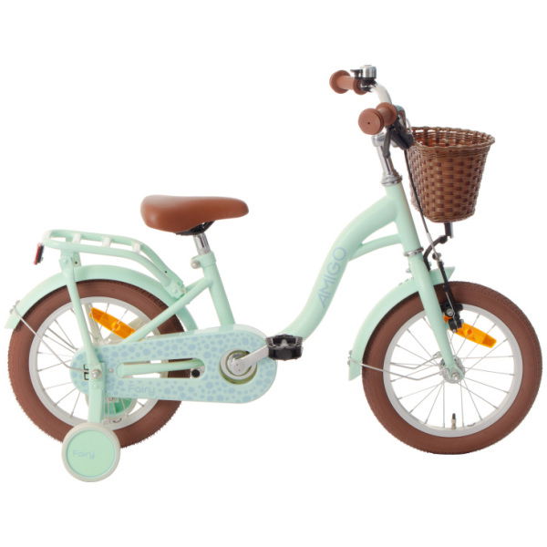 amigo fairy 14 inch 24 cm meisjes terugtraprem mintgroen 1023549 20231213115936