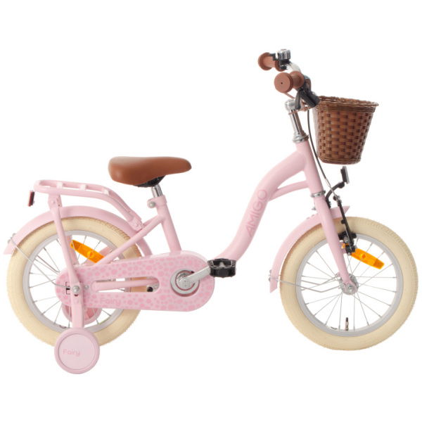 amigo fairy 14 inch 24 cm meisjes terugtraprem roze 1023551 20231213105722