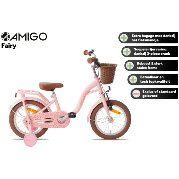 amigo fairy 16 inch 245 cm meisjes terugtraprem zalmroze 2 1023555 20240604140404