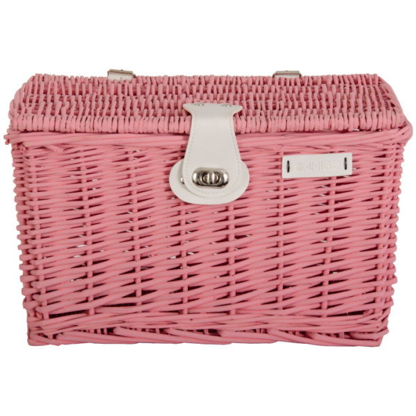 amigo fietsmand met deksel 16 liter riet roze 1033899 20240919144924
