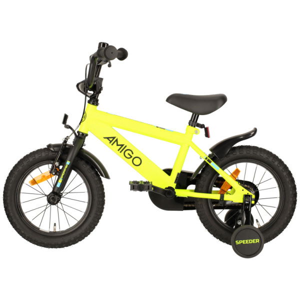 amigo speeder 14 inch 24 cm jongens terugtraprem geel zwart 2 1021805 20230815114806