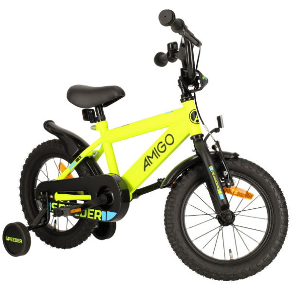 amigo speeder 14 inch 24 cm jongens terugtraprem geel zwart 4 1021805 20230815114811