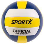 Sportx Official Volleybal 22 Cm Wit/Geel/Blauw