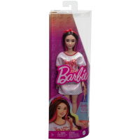 Barbie Fashionista Pop Witte Jurk Donker Haar