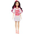 Barbie Fashionista Pop Witte Jurk Donker Haar - Afbeelding 2