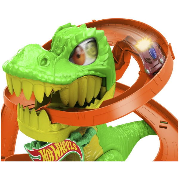 Mattel Hot Wheels City T-Rex Brandweerkazerne - Afbeelding 3