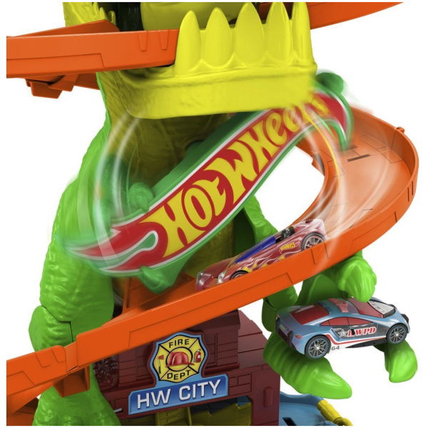 Mattel Hot Wheels City T-Rex Brandweerkazerne - Afbeelding 5