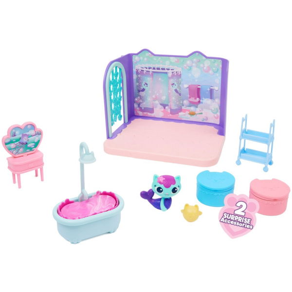 Gabby's Dollhouse Gabby'S Dollhouse Mercats Primp And Pamper Badroom - Afbeelding 3