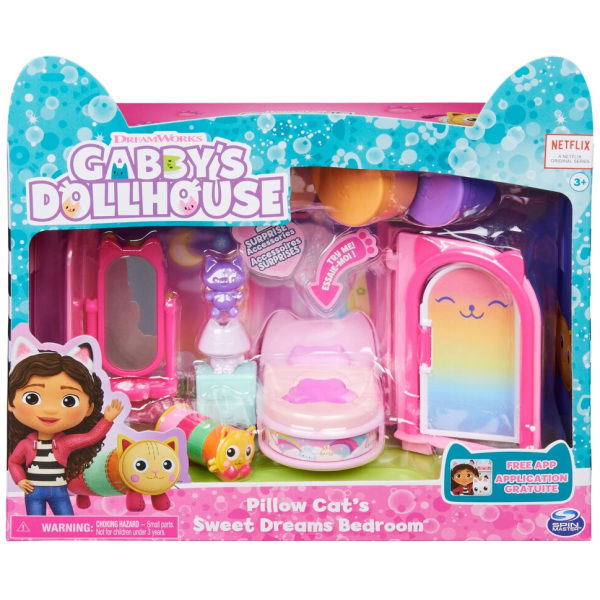 Gabby's Dollhouse Gabby'S Dollhouse Pillow Cats Sweet Dreams Bedroom - Afbeelding 7