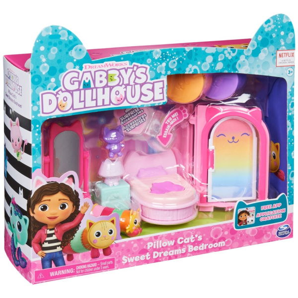 Gabby's Dollhouse Gabby'S Dollhouse Pillow Cats Sweet Dreams Bedroom - Afbeelding 8