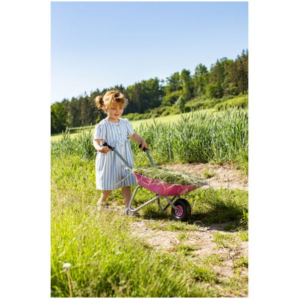 Rolly Toys 274802 Rolly Metalen Kruiwagen Roze - Afbeelding 2