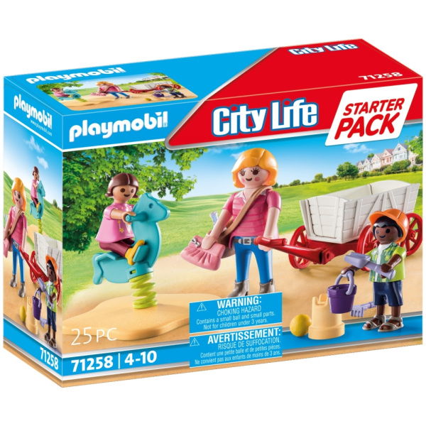 Playmobil 71258 Starter Pack City Life Kinderoppas Bolderwagen - Afbeelding 1