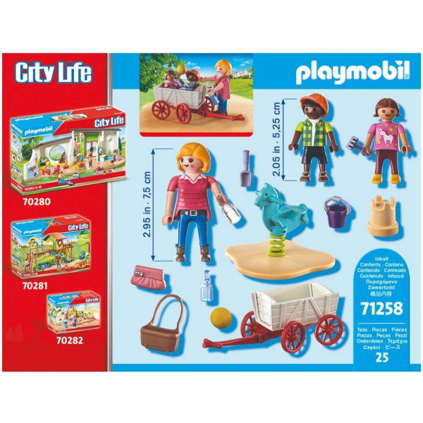Playmobil 71258 Starter Pack City Life Kinderoppas Bolderwagen - Afbeelding 5