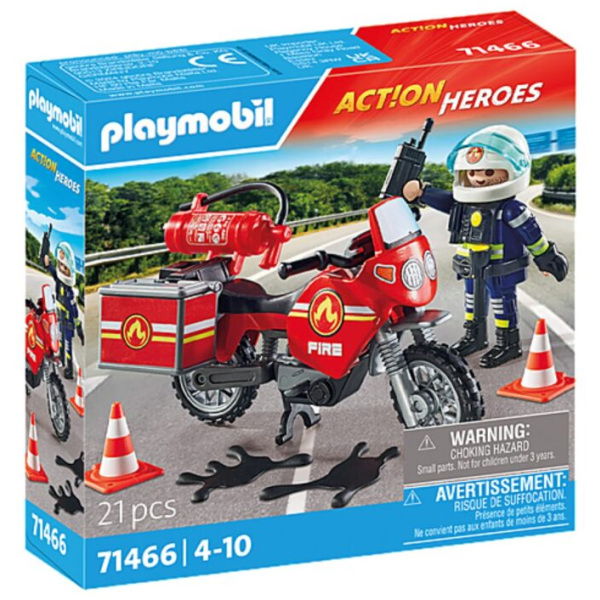 Playmobil 71466 Action Heroes Brandweer Op De Plaats Van Het Ongeval - Afbeelding 1