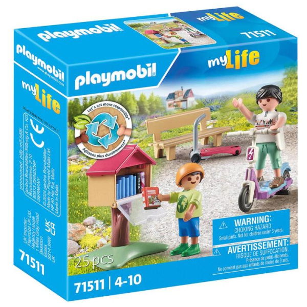 Playmobil 71511 My Life Boekenruil Voor Boekenwurm - Afbeelding 1