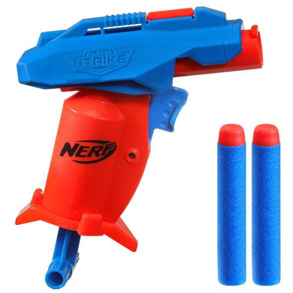Nerf Alpha Strike Slinger Sd-1 Blaster + 2 Darts Rood/Blauw - Afbeelding 2